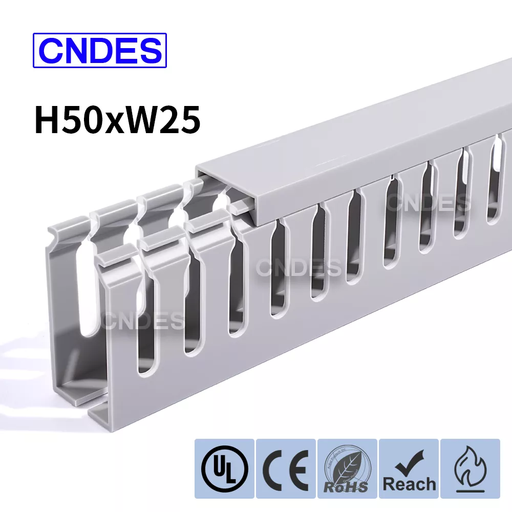 50 × 25 mm piludega PVC elektrikapi kanal