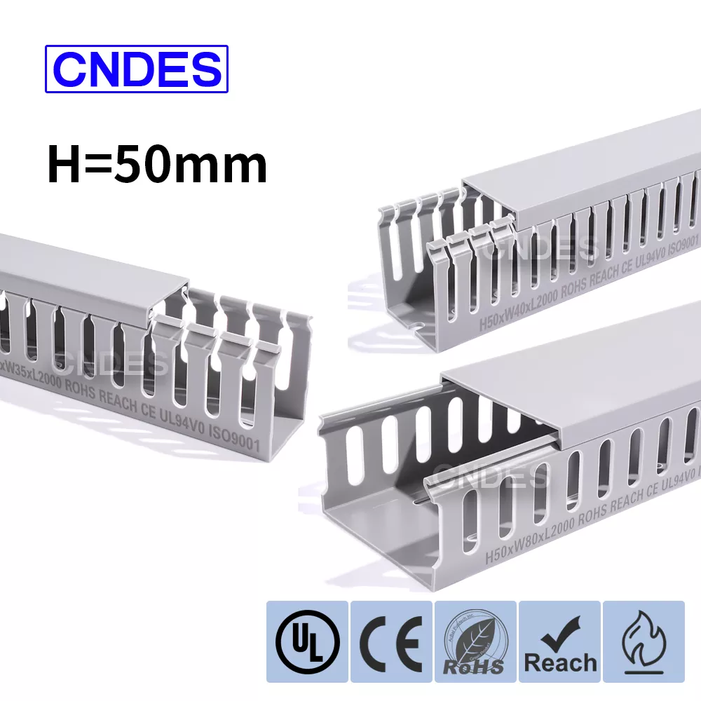 50 mm kõrguse piluga PVC paneeli juhtmestik