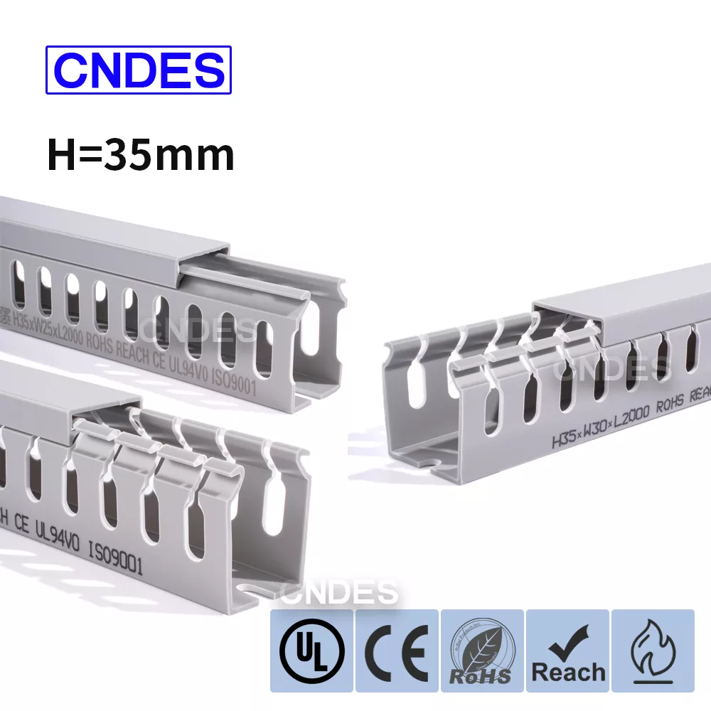 35 mm kõrguse piluga PVC traadi suunamiskanal